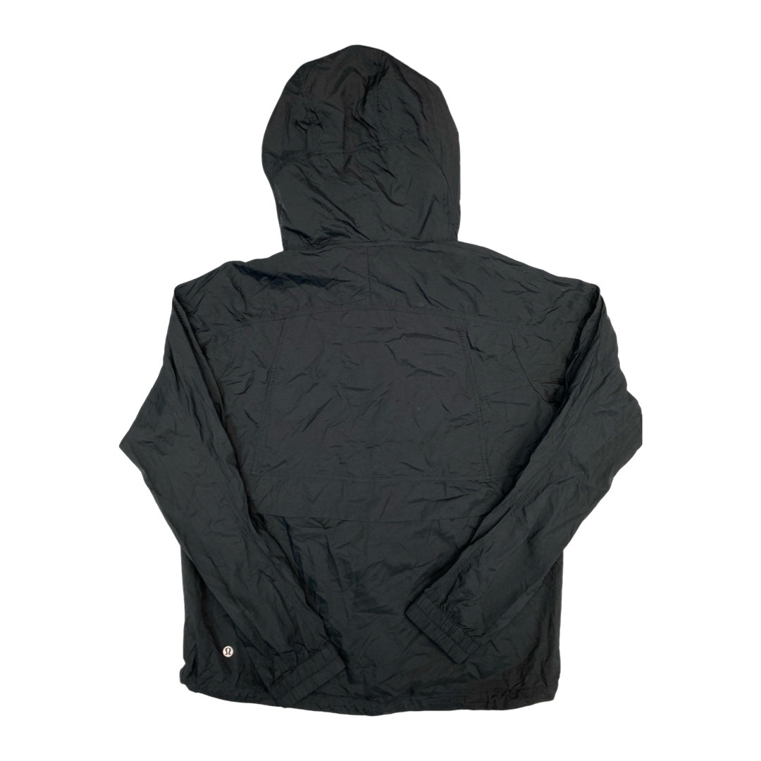 Athletic Jacket By Lululemon In Black, Size:6