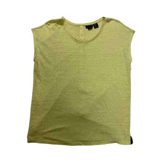 Top Sleeveless By Tahari In Chartreuse, Size:Xl