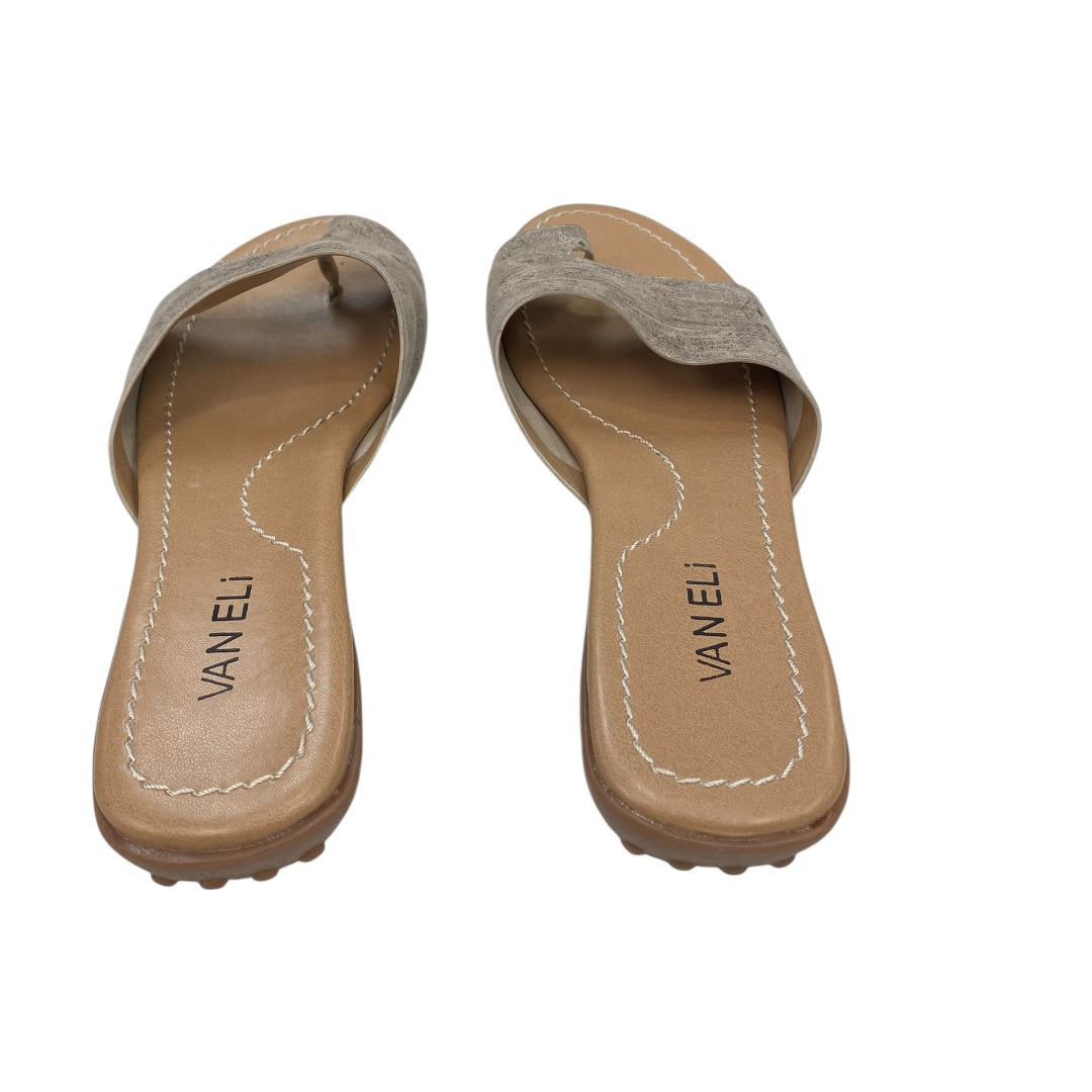 Sandals Flats By Vaneli In Silver, Size:8