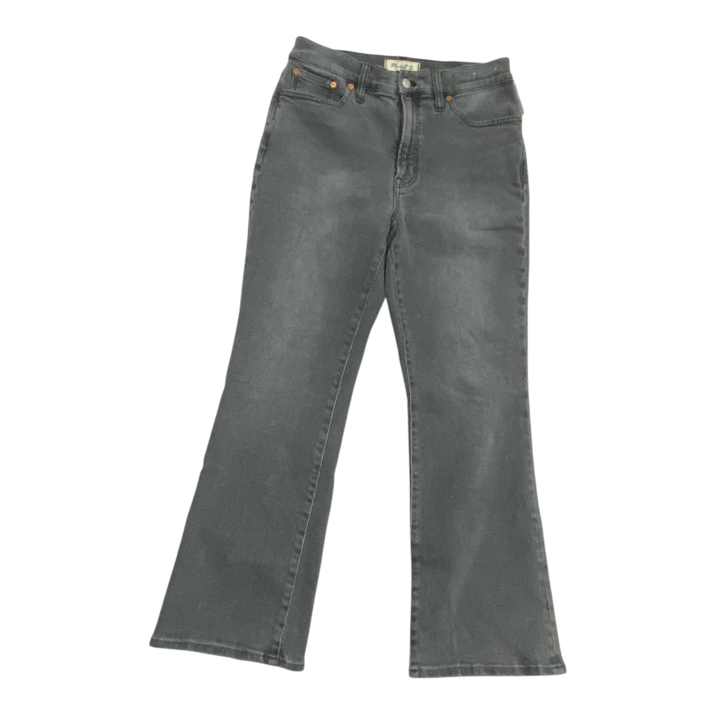 Jeans Flared By Madewell In Black Denim, Size:6