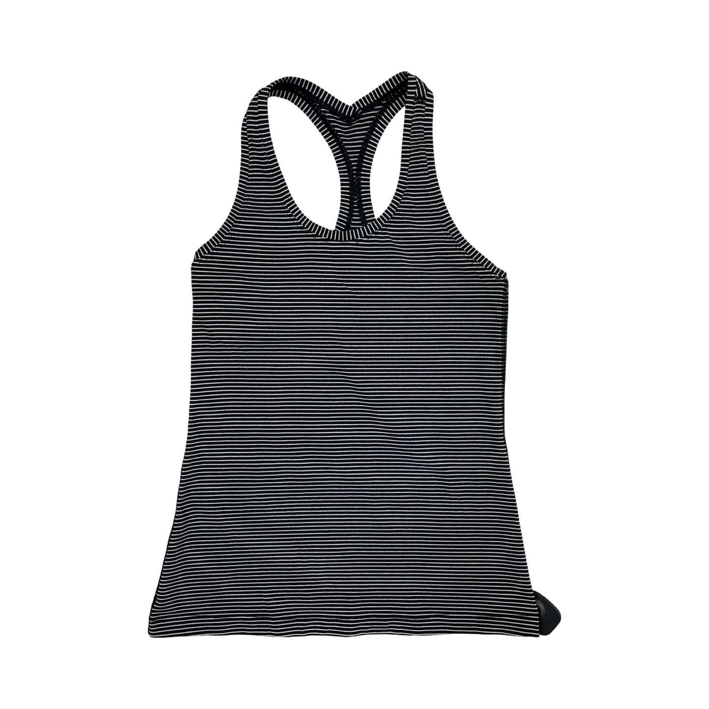 Athletic Tank Top By Lululemon In Black & White, Size:S