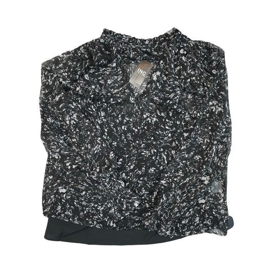 Top Ls By Inc In Black & White, Size:L