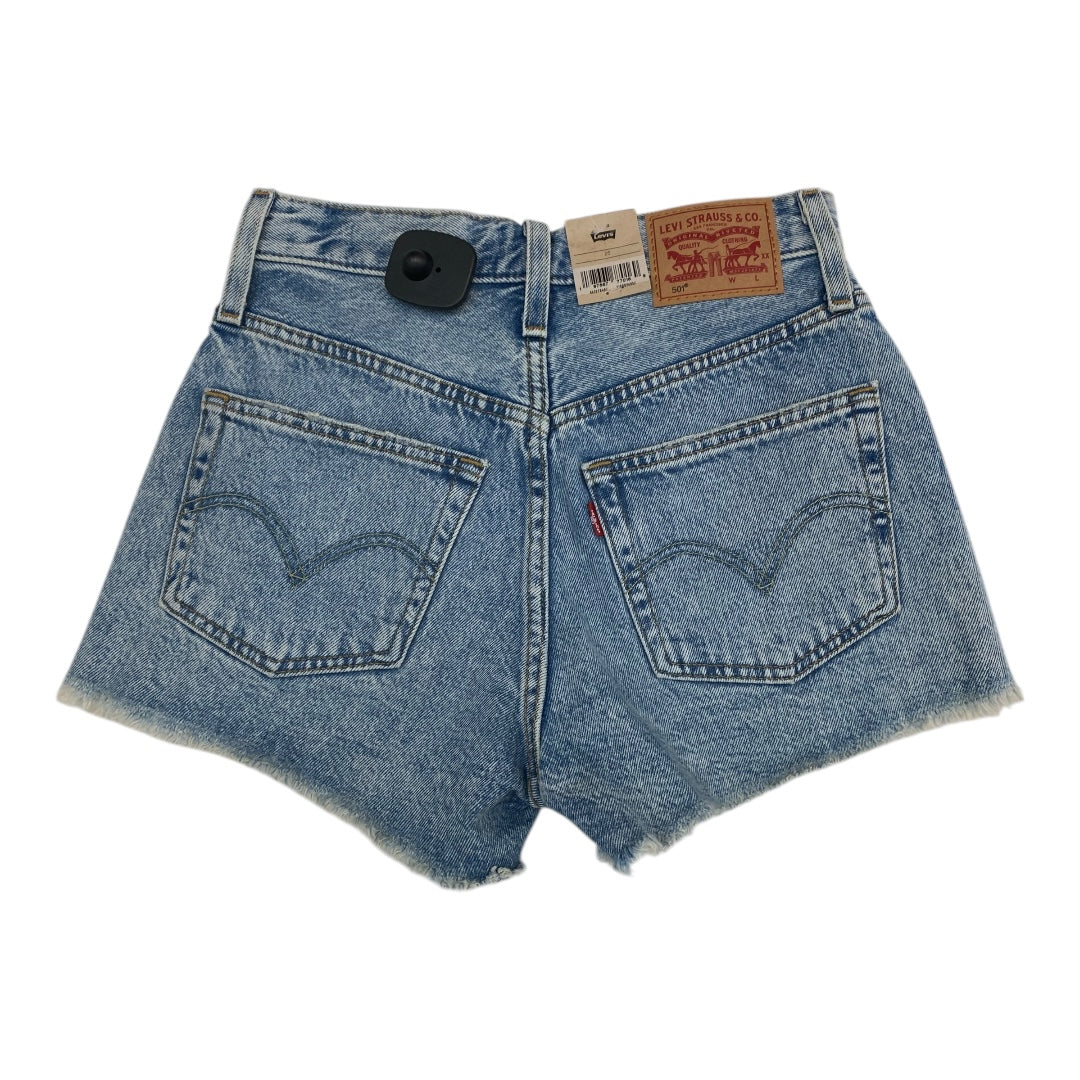 Shorts By Levis In Blue Denim, Size:0