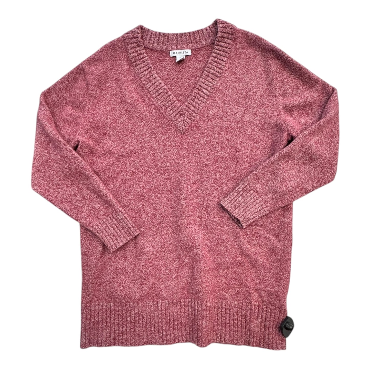 Sweater By Athleta In Red & White, Size:L