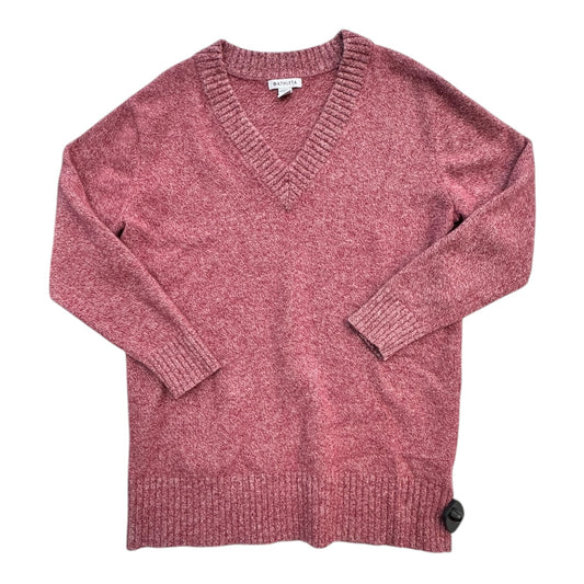 Sweater By Athleta In Red & White, Size:L