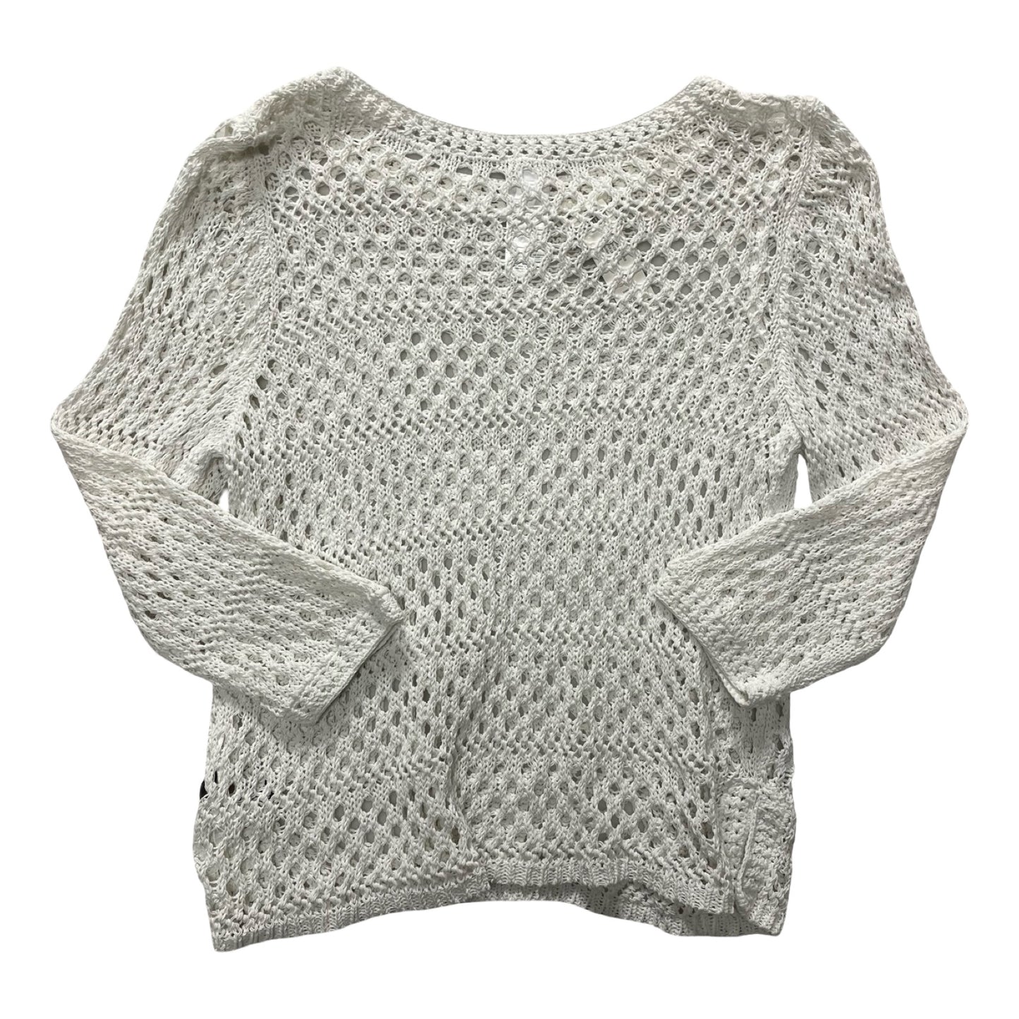 Sweater By Chicos In White, Size:12