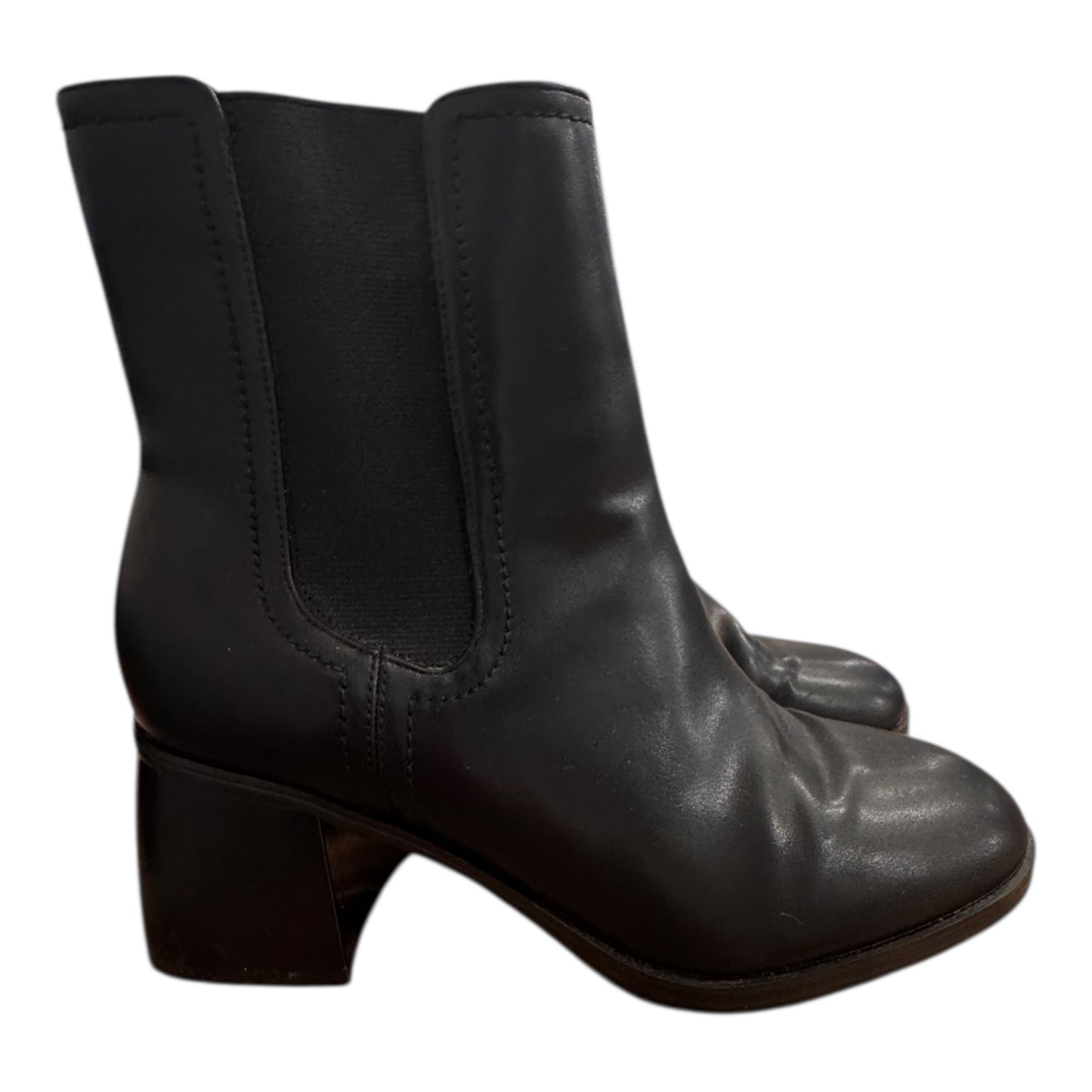 Boots Ankle Heels By Nine West In Black, Size:8.5