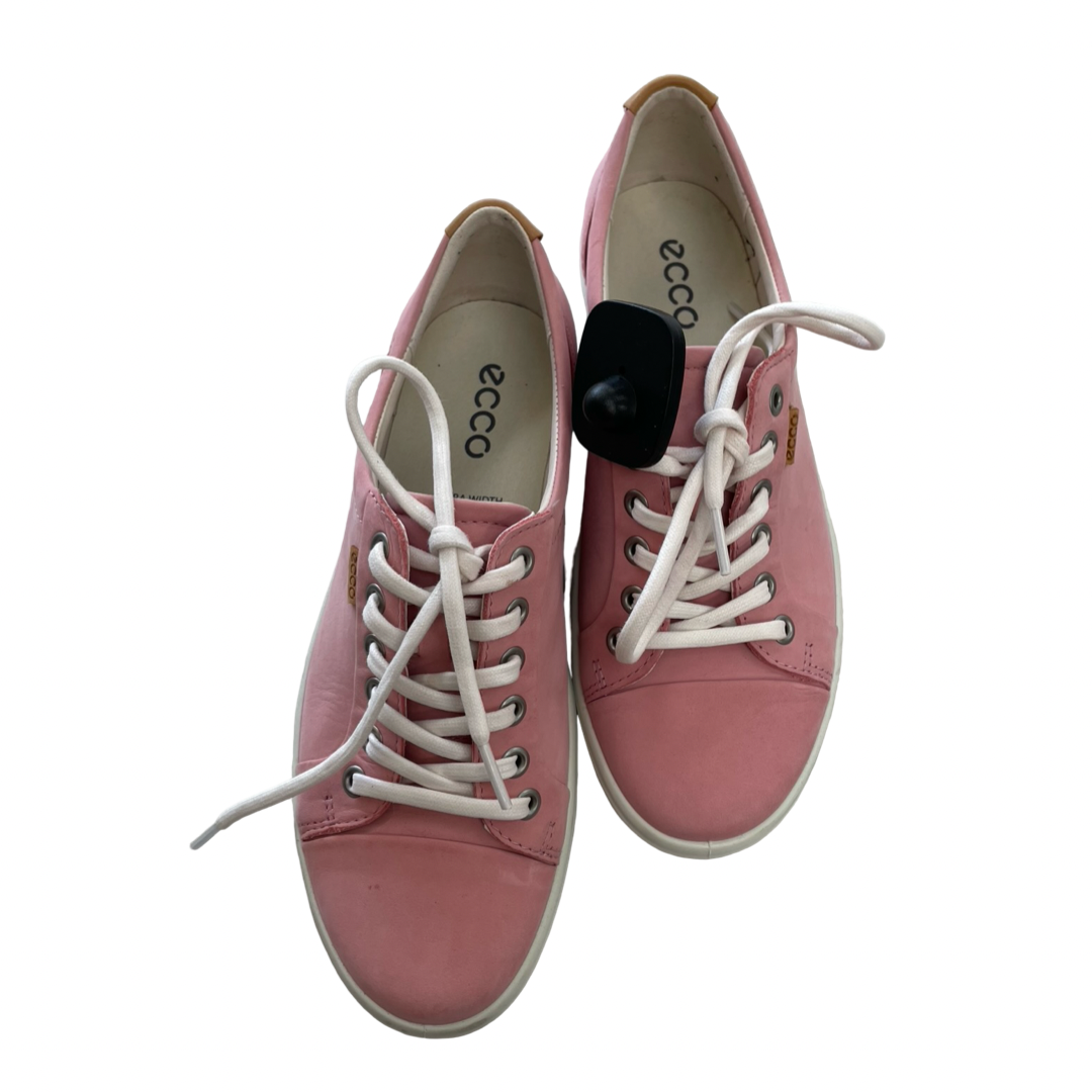 Shoes Sneakers By Ecco In Pink & White, Size:8