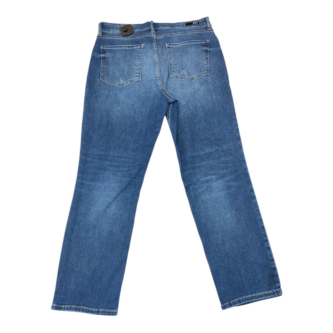 Jeans Boyfriend By Kut In Blue Denim, Size:12