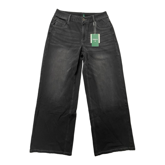 Jeans Wide Leg By Halara In Black, Size:M