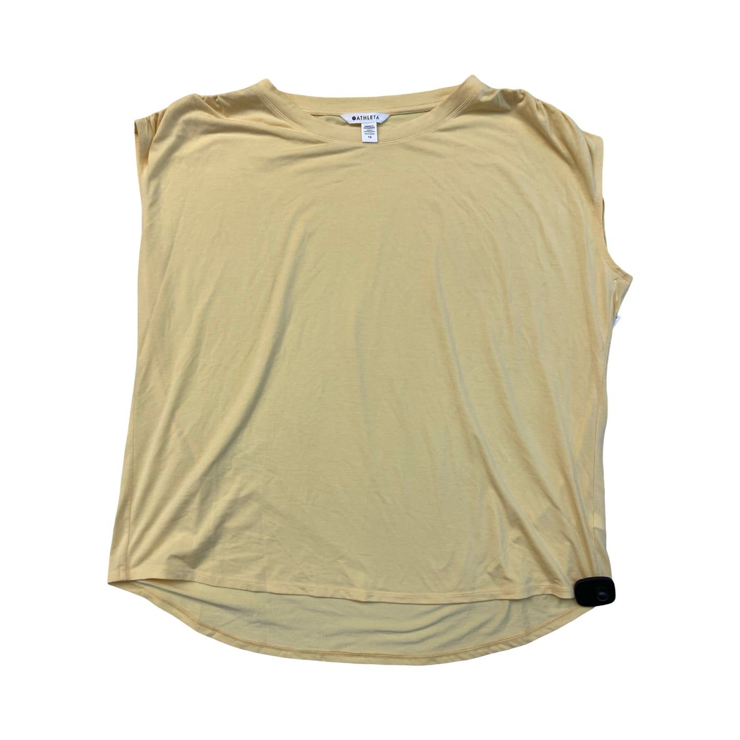 Athletic Tank Top By Athleta In Yellow, Size:1X