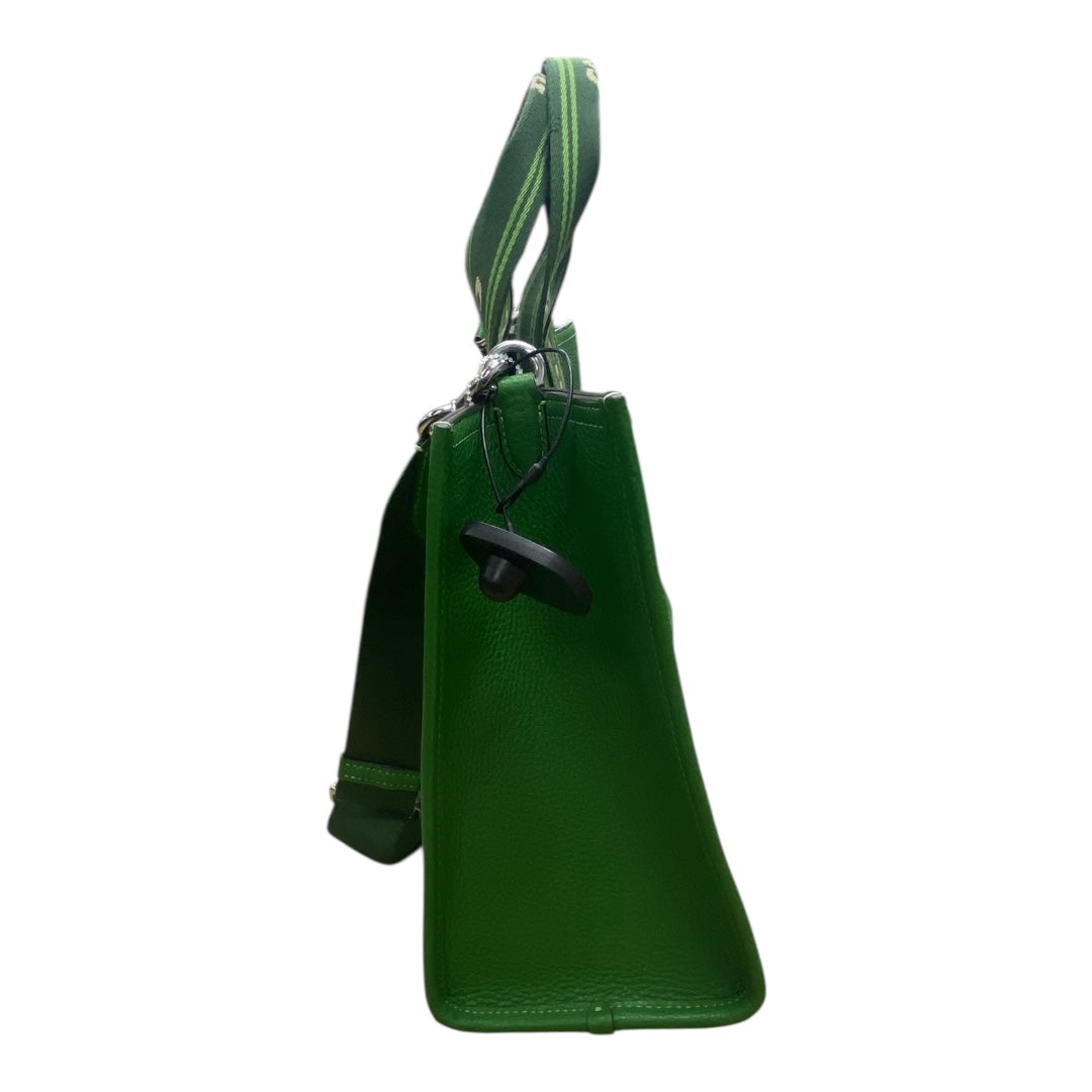 Handbag Designer By Coach In Green, Size:Medium