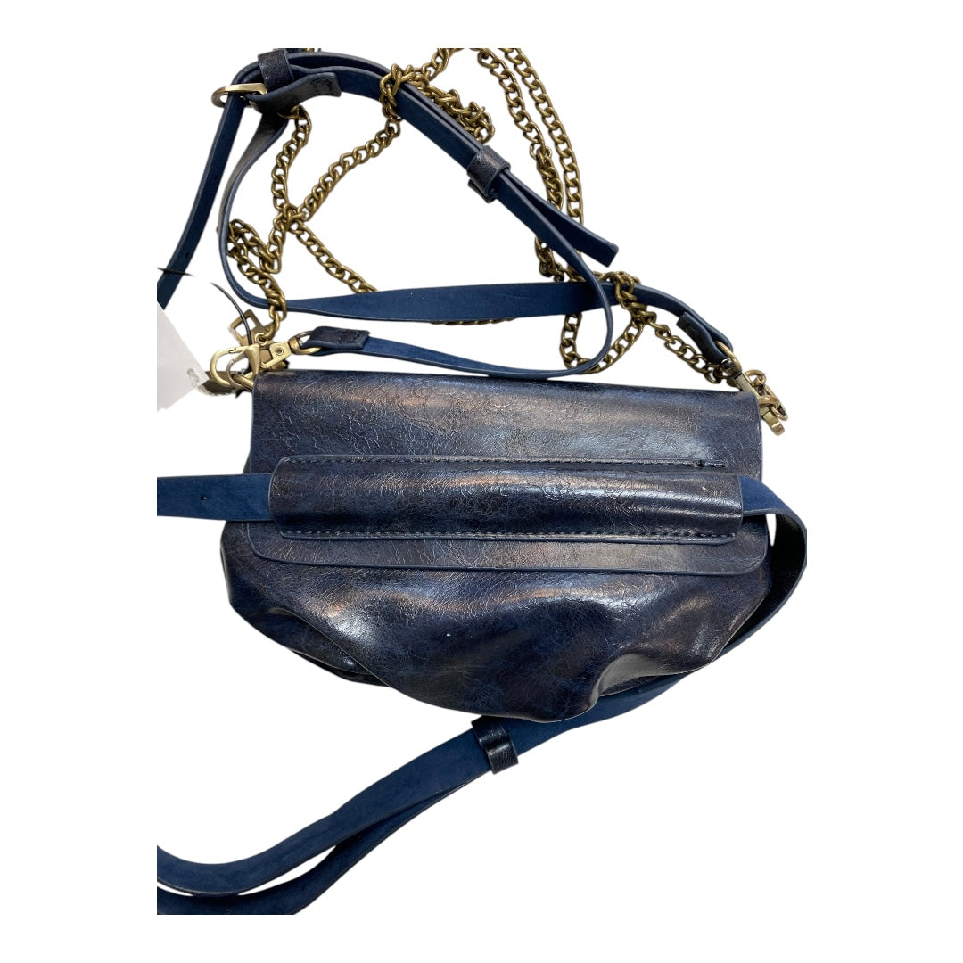 Handbag By Anthropologie In Navy, Size:Small