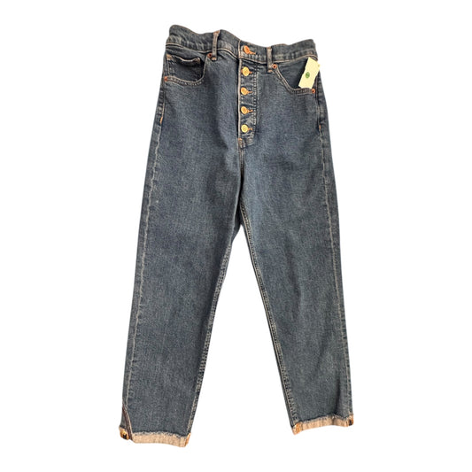 Jeans Straight By Express In Blue Denim, Size:8
