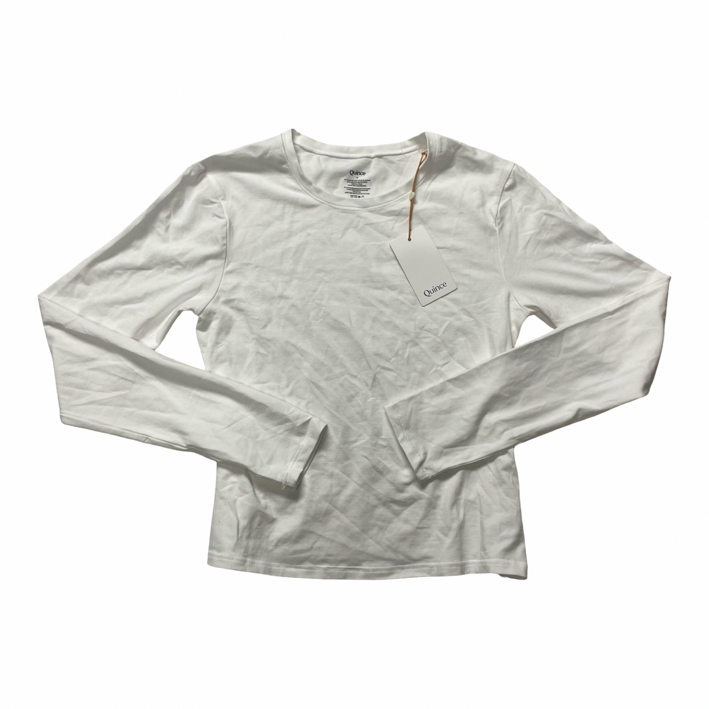 Top Ls Basic By Quince In White, Size:M