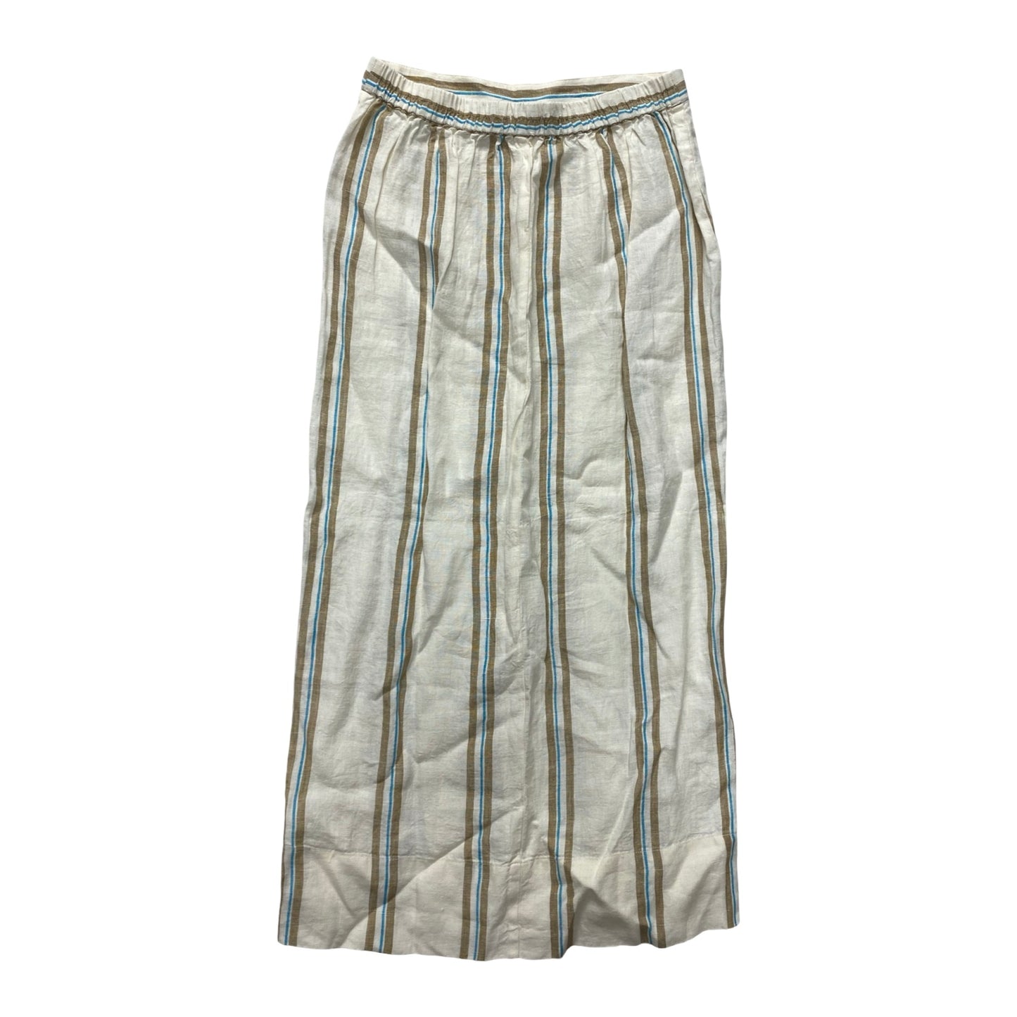 Skirt Maxi By Madewell In Brown & Cream, Size:S
