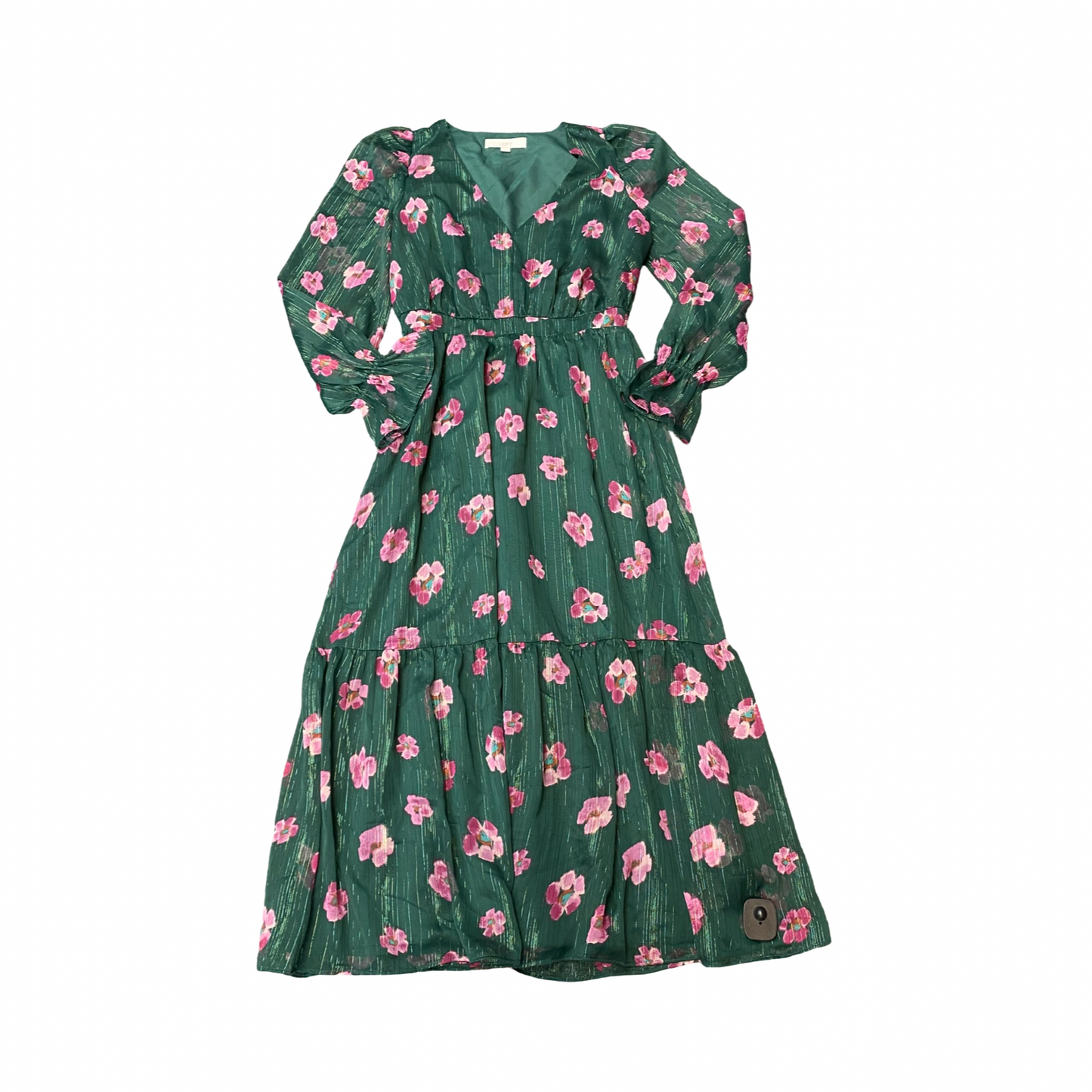 Dress Party Long By Loft In Green, Size:S