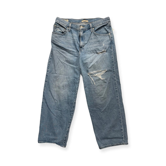 Jeans Boyfriend By Levis In Blue Denim, Size:12
