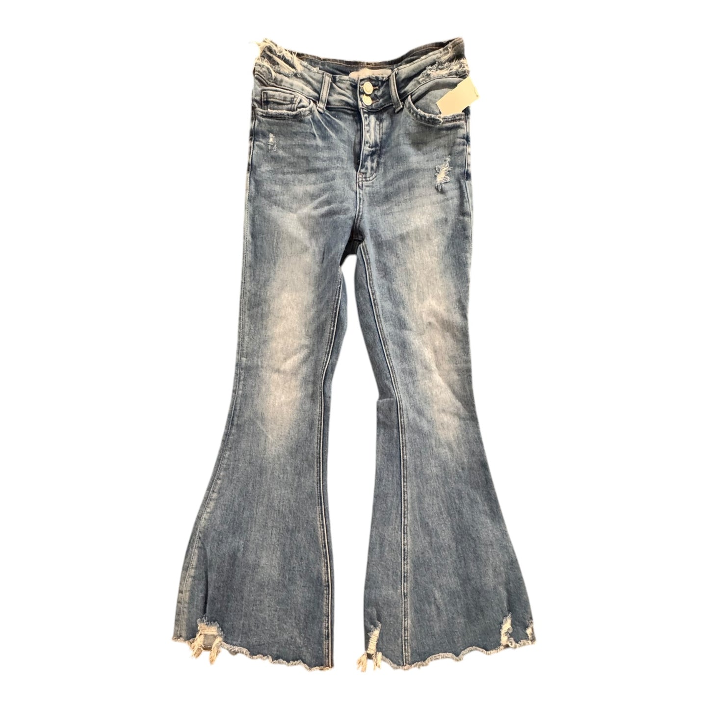 Jeans Flared By BRIDGE BY GLY In Blue Denim, Size:2