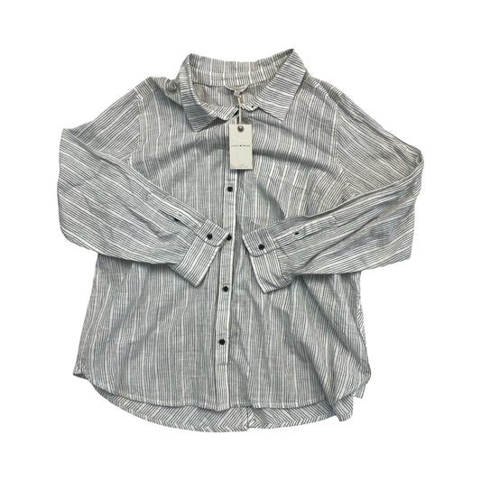 Top Ls By Lucky Brand In Striped Pattern, Size:1X