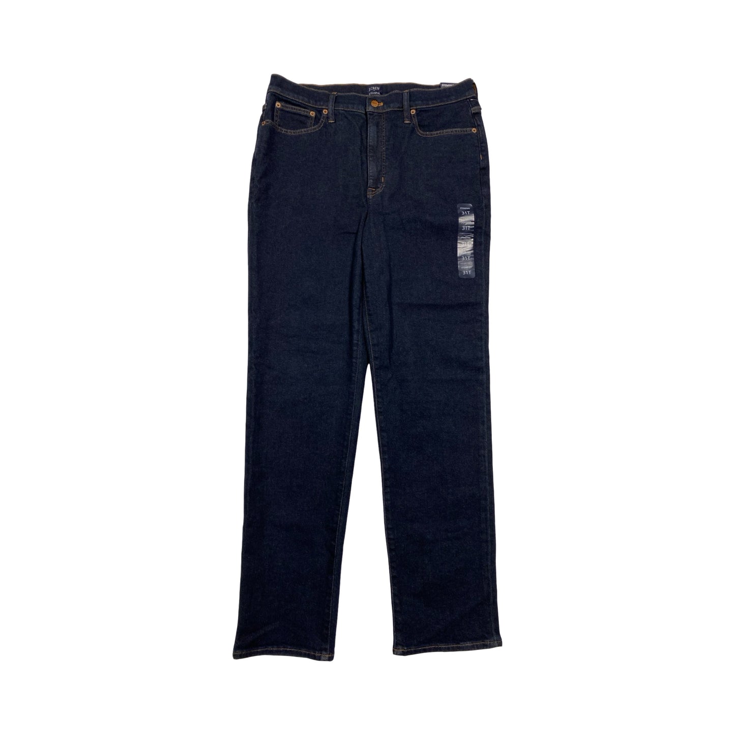 Jeans Straight By J. Crew In Blue Denim, Size:12