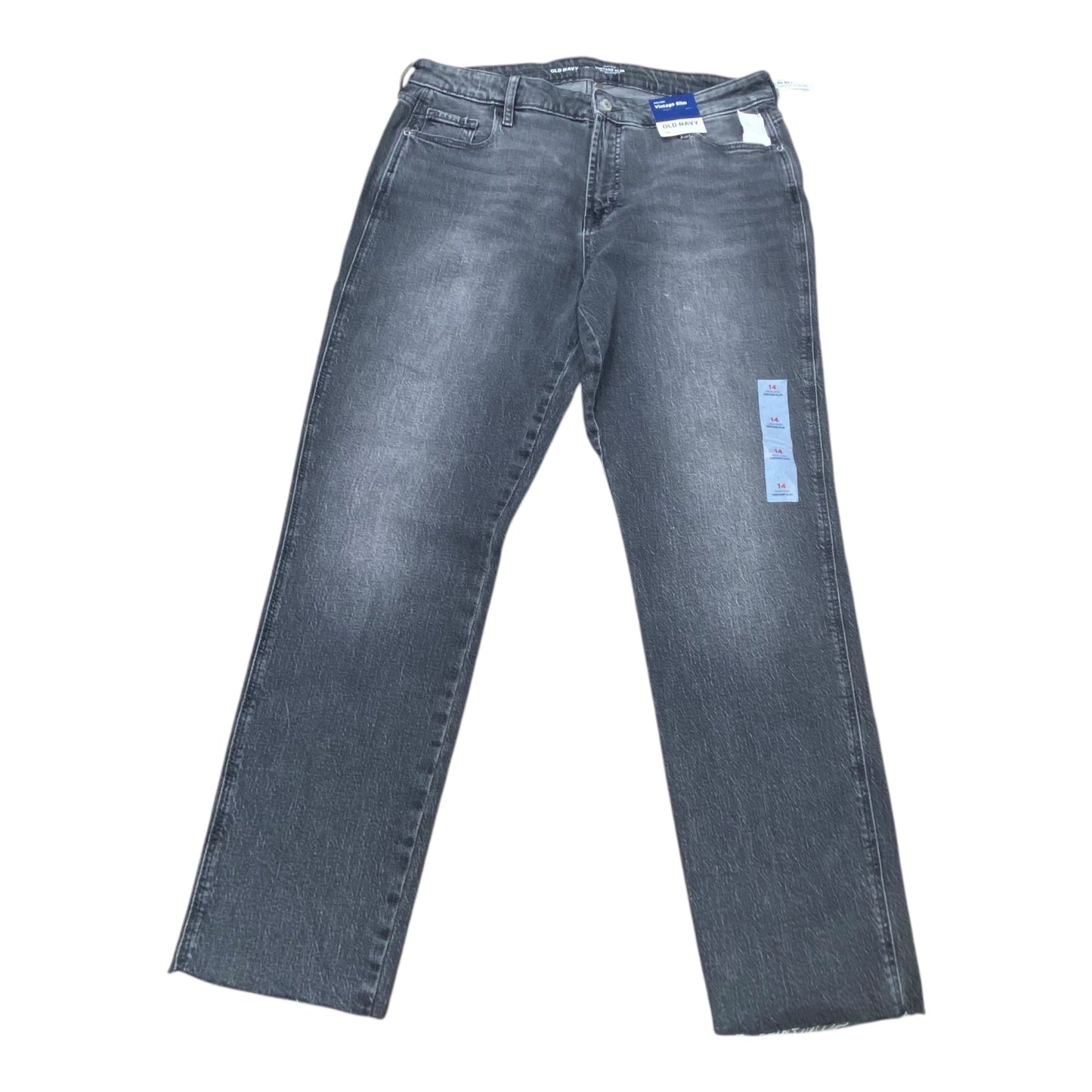 Jeans Skinny By Old Navy In Grey, Size:14