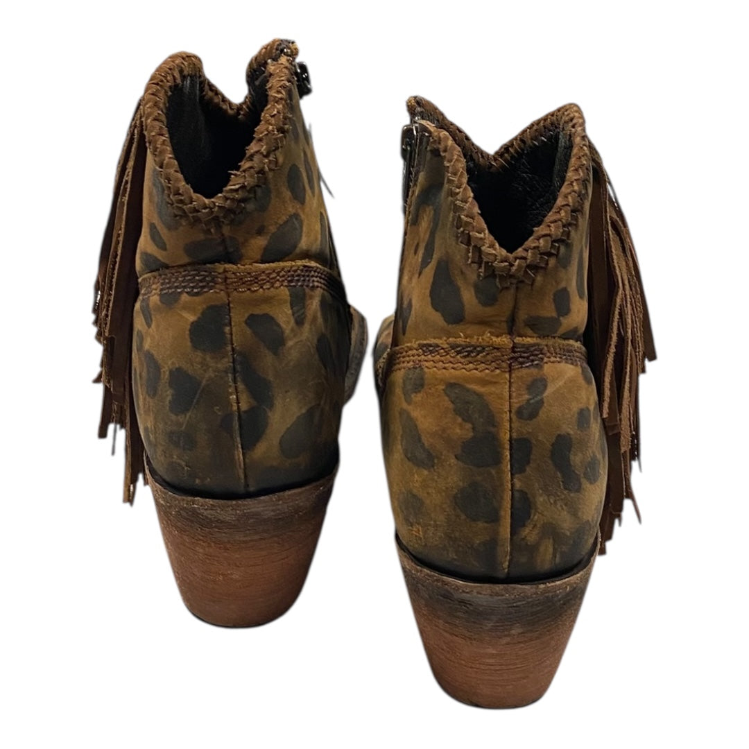 Boots Western By Clothes Mentor In Animal Print, Size:8.5