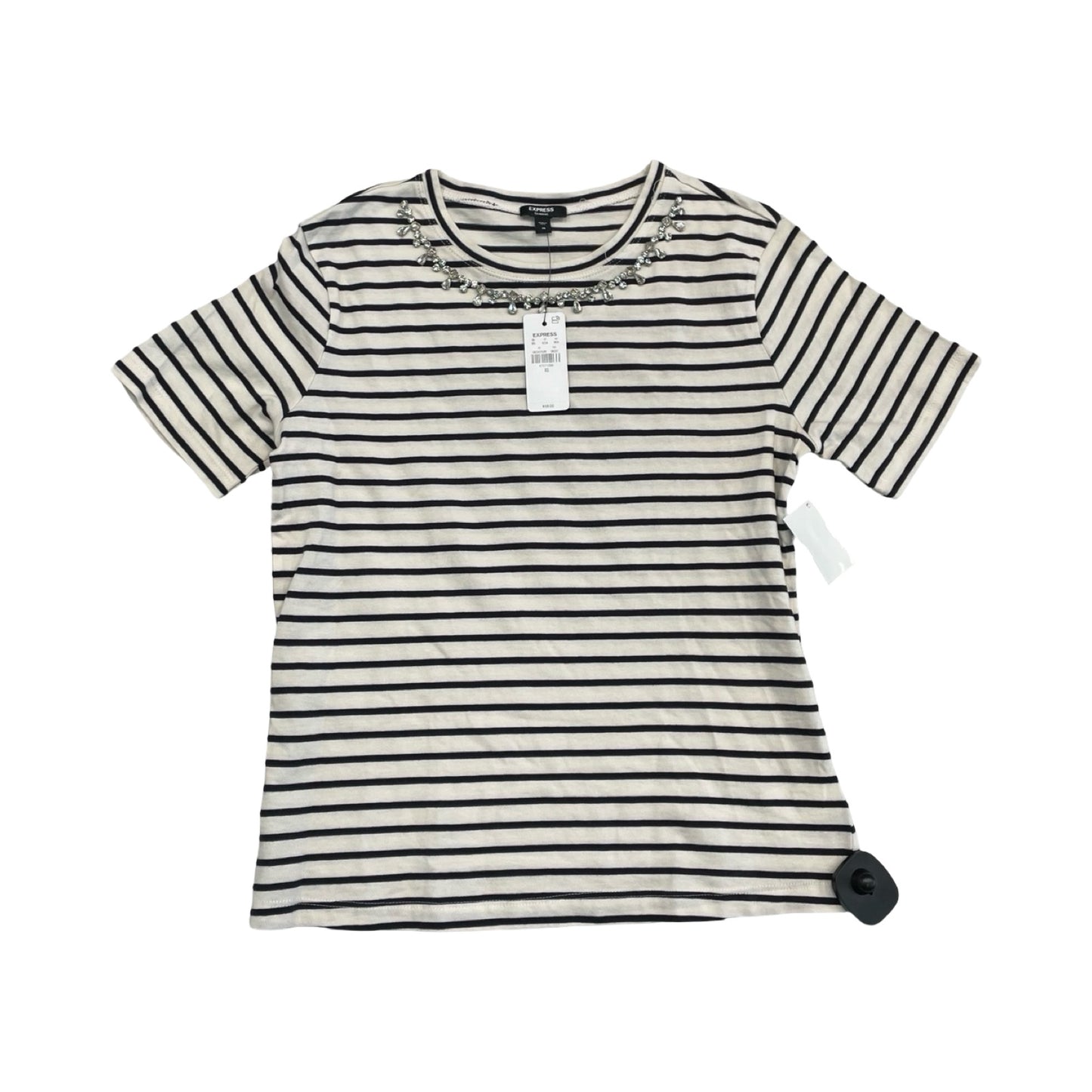 Top Ss By Express In Striped Pattern, Size:Xs