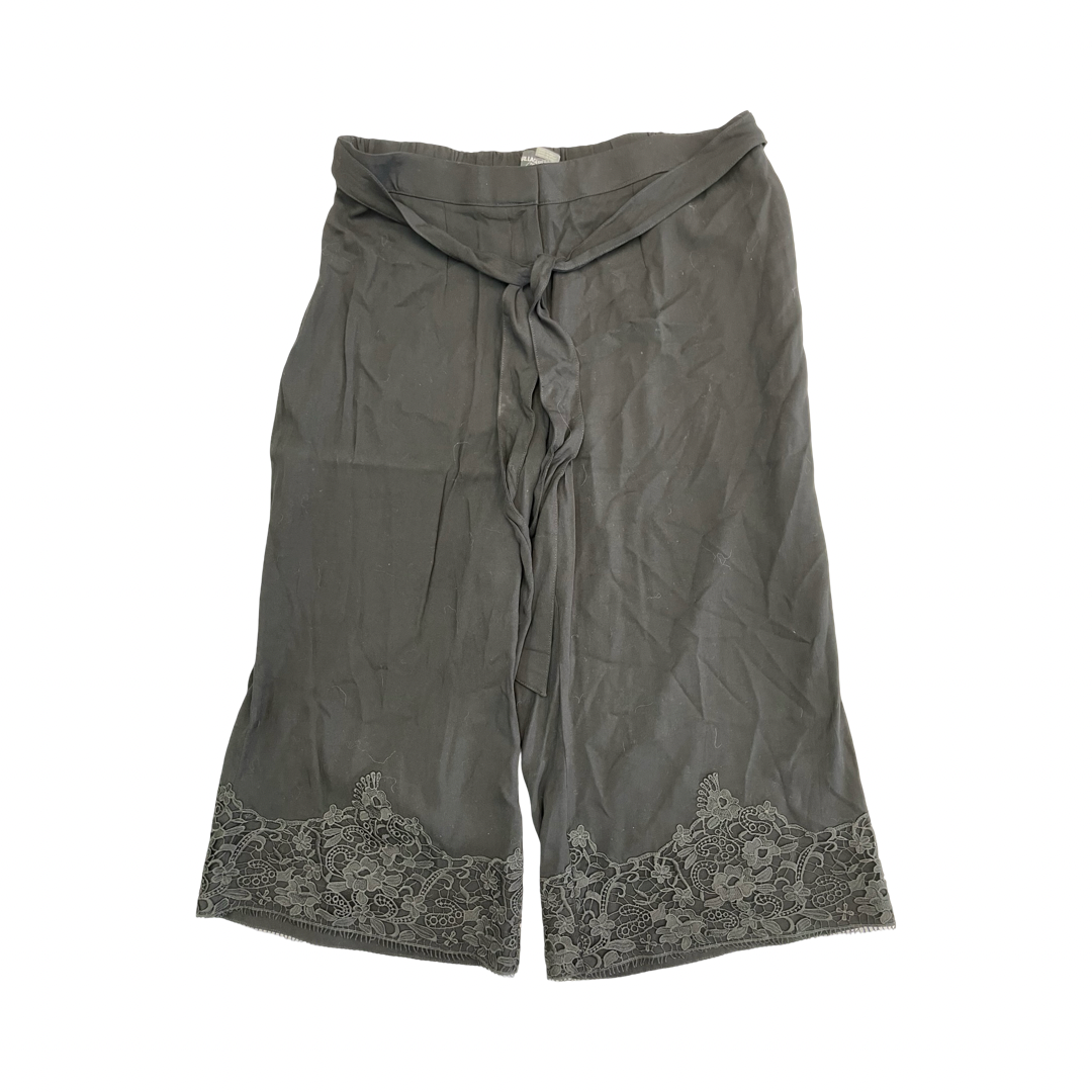 Pants Designer By Karl Lagerfeld In Black, Size:18