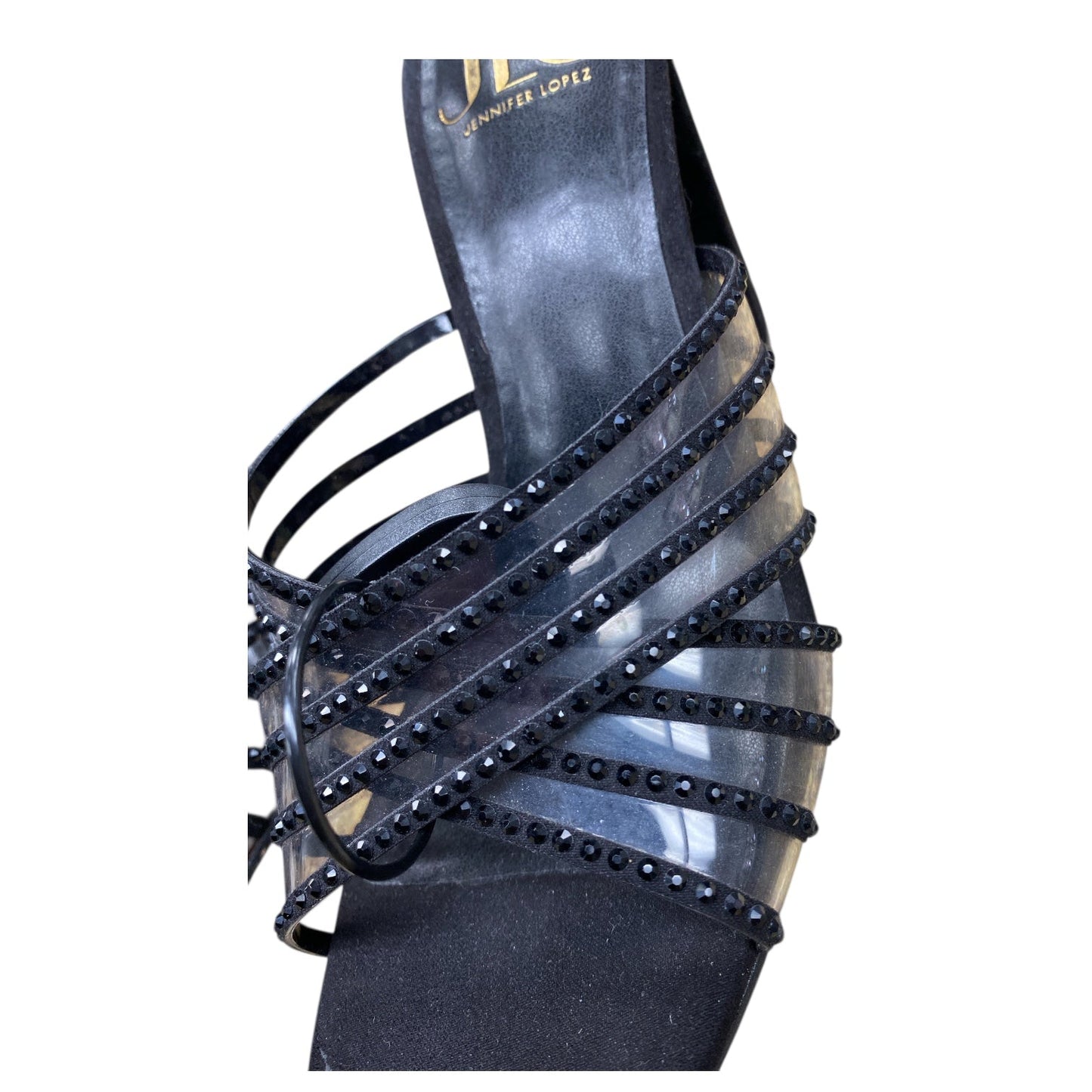 Sandals Heels Block By JLO In Black, Size:6