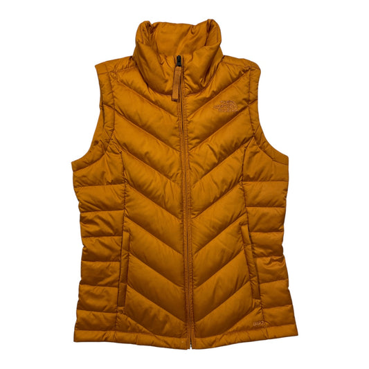 Vest Puffer & Quilted By The North Face In Gold, Size:Xs