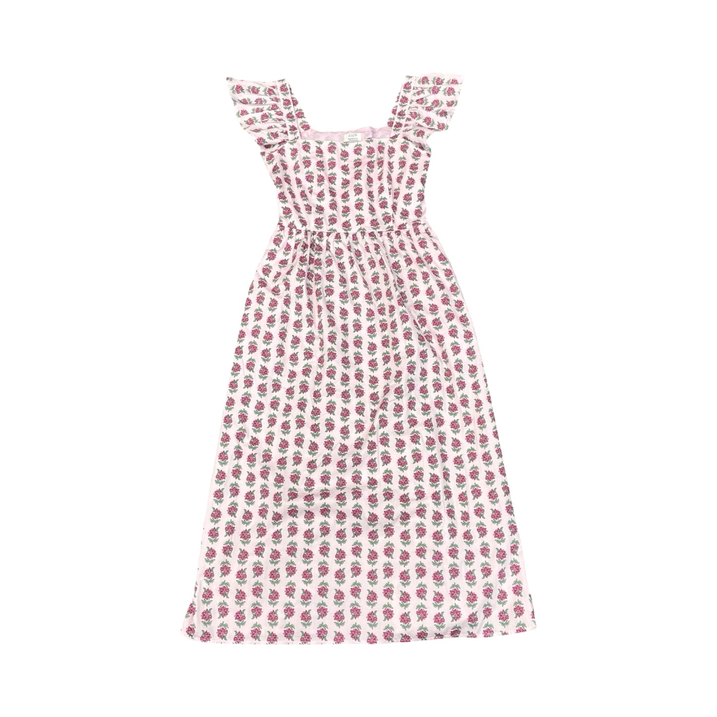 Dress Casual Midi By J. Crew In Floral Print, Size:0