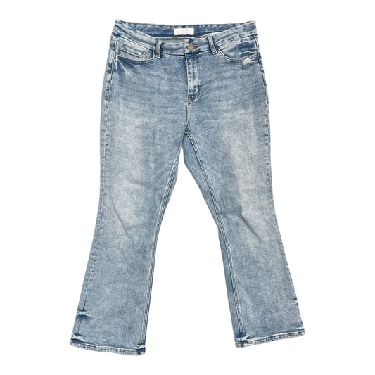 Jeans Flared By Vervet In Blue Denim, Size:14