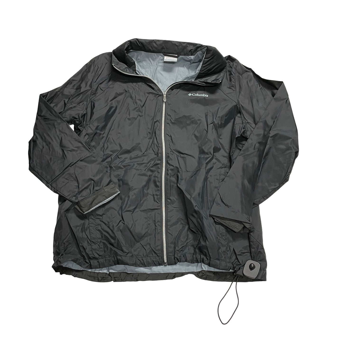 Jacket Windbreaker By Columbia In Black, Size:2X