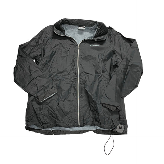 Jacket Windbreaker By Columbia In Black, Size:2X