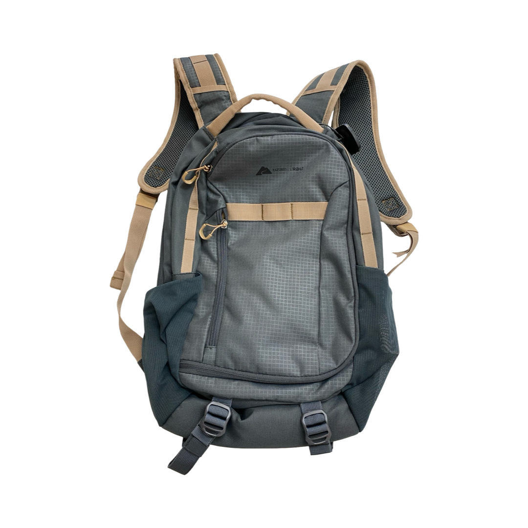 Backpack By Cmc In Grey & Tan, Size:Large
