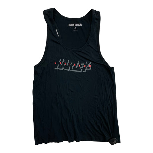 Top Sleeveless By Harley Davidson In Black & Red, Size:S