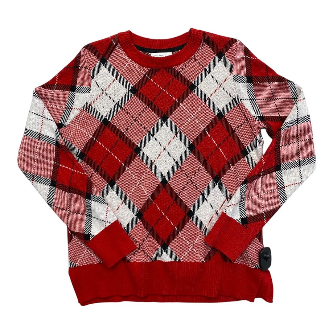 Sweater By Charter Club In Red, Size:M