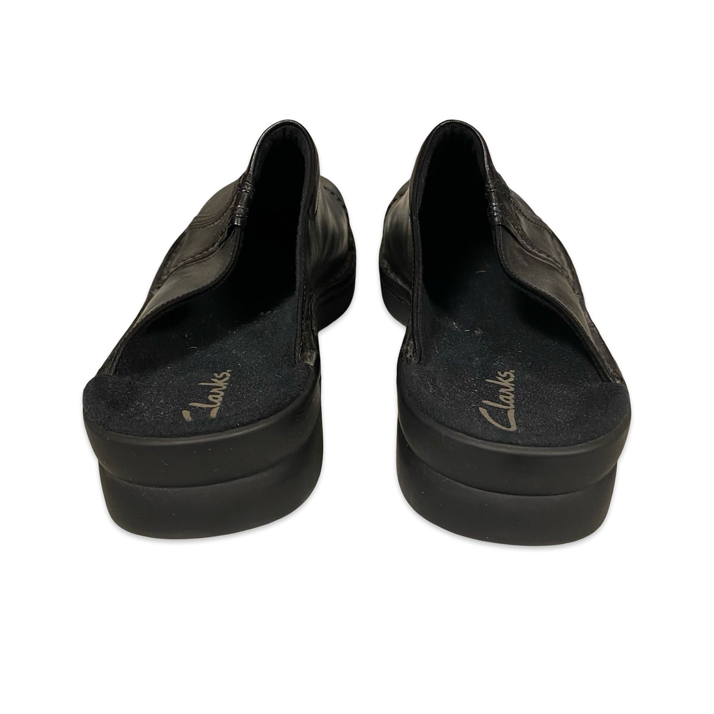 Shoes Flats By Clarks In Black, Size:12