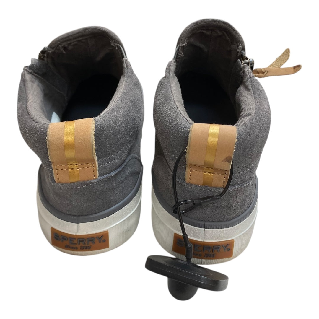 Shoes Sneakers By Sperry In Grey & White, Size:6.5