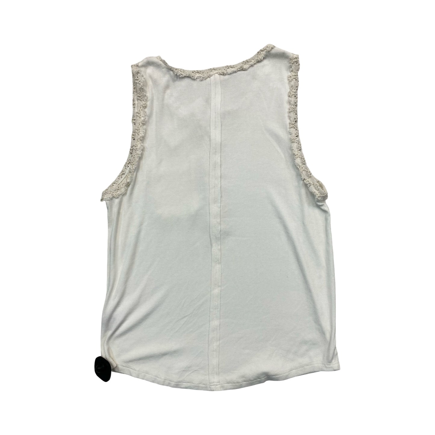 Top Sleeveless By Pol In White, Size:M
