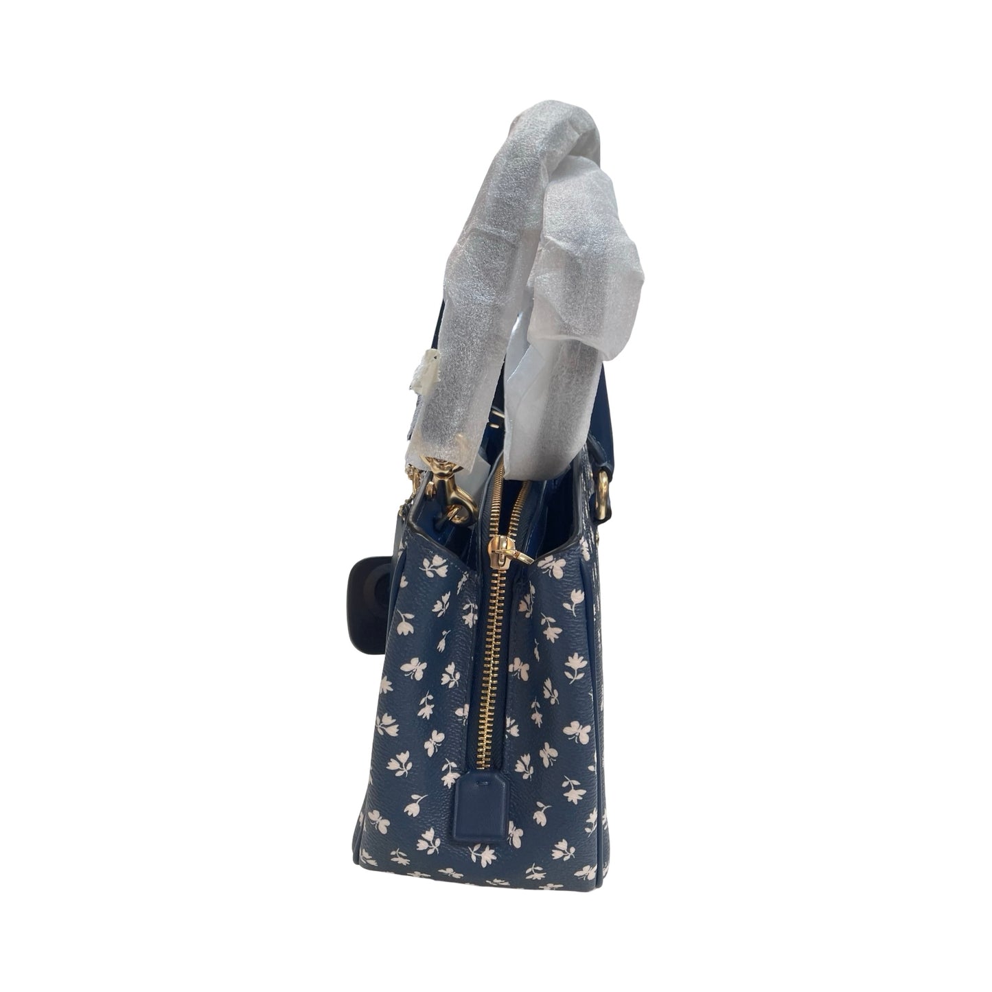 Handbag Designer By Coach In Navy, Size:Small