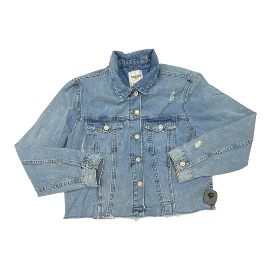 Jacket Denim By Kensie In Blue Denim, Size:M