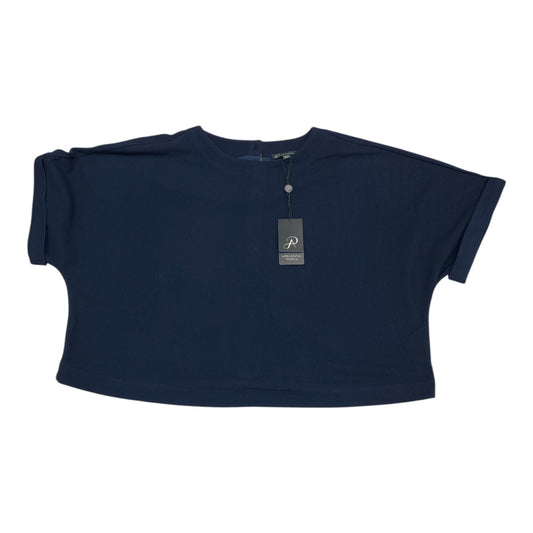 Top Ss By Adrianna Papell In Navy, Size:M