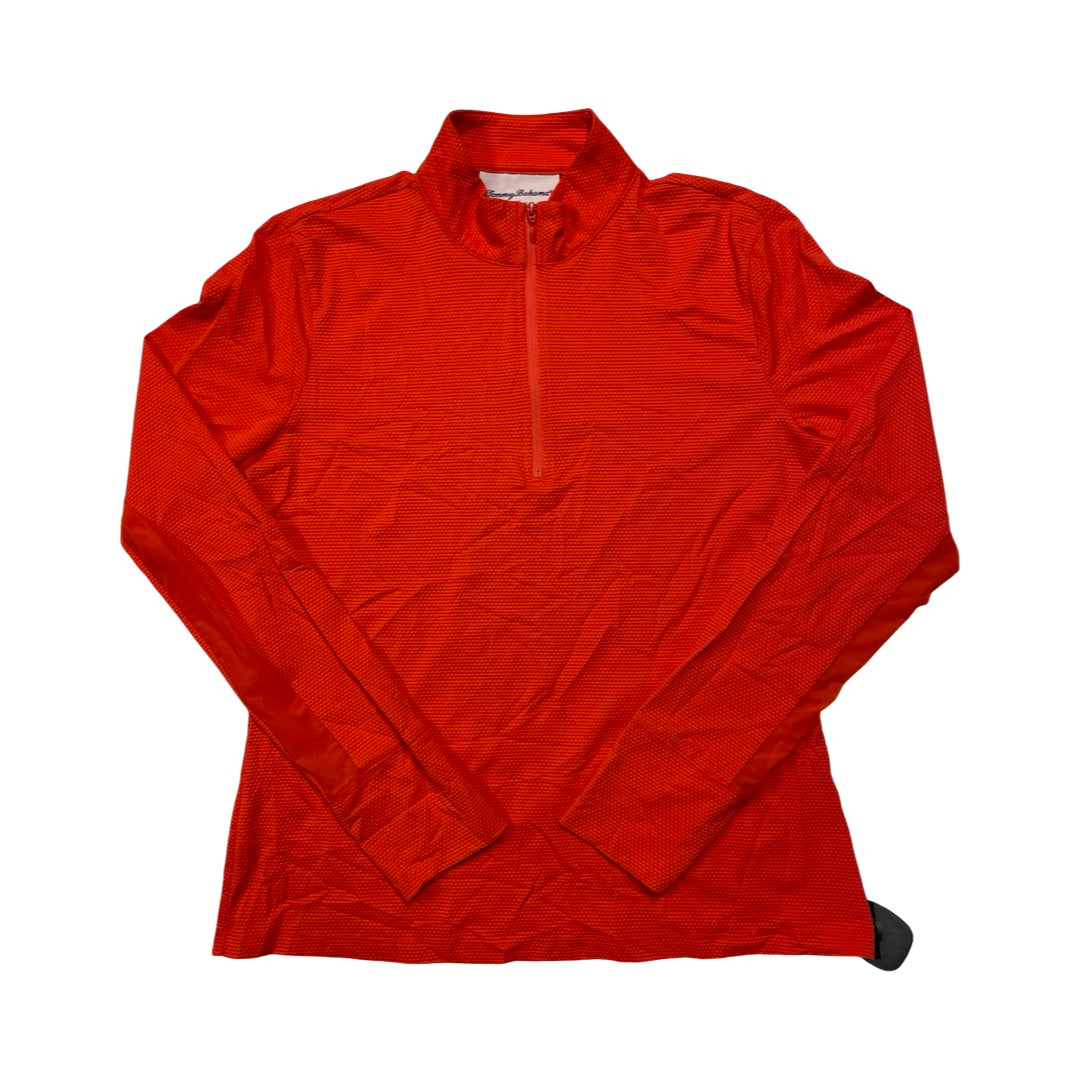 Athletic Top Ls Collar By Tommy Bahama In Orange, Size:M