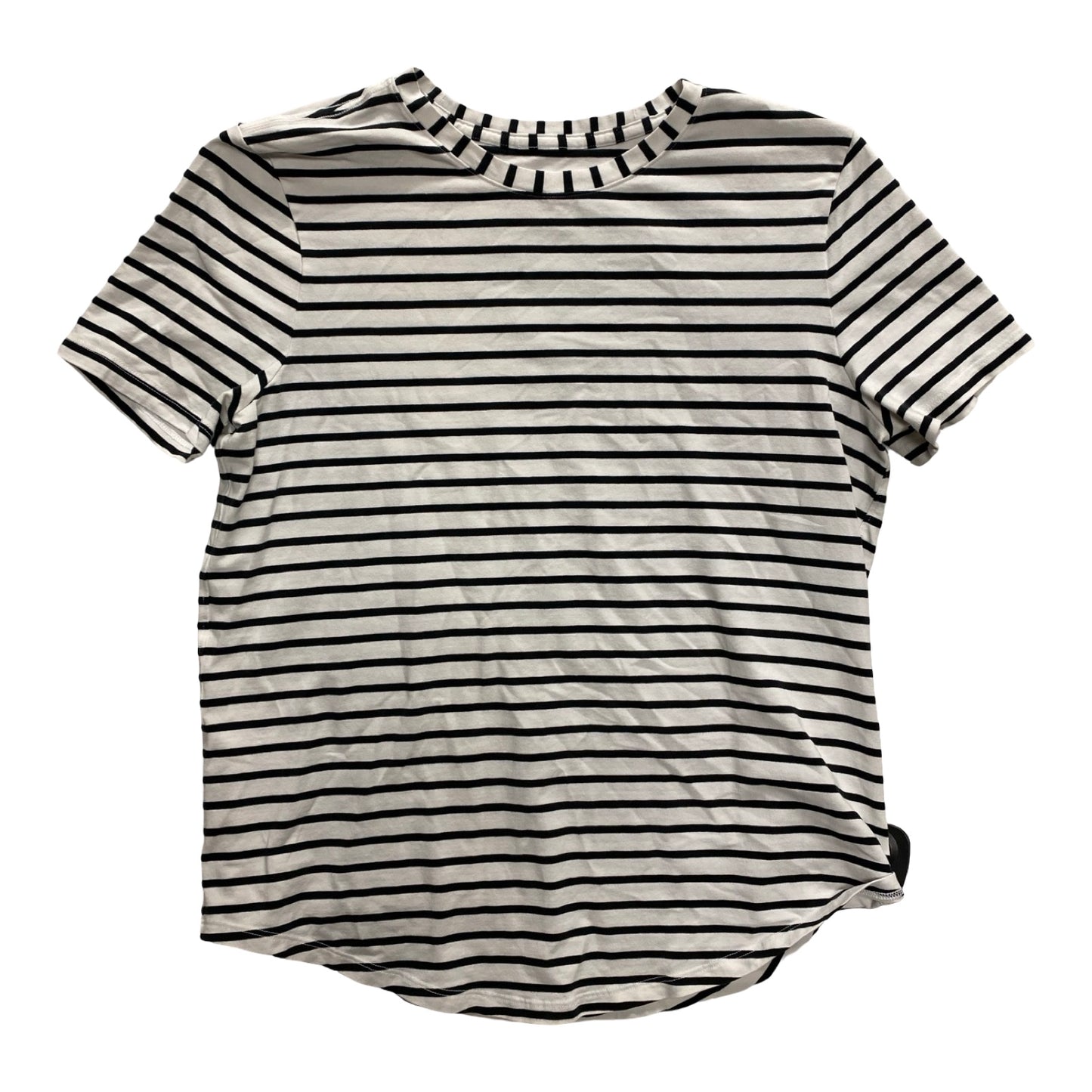 Top Ss By Lululemon In Black & White, Size:M