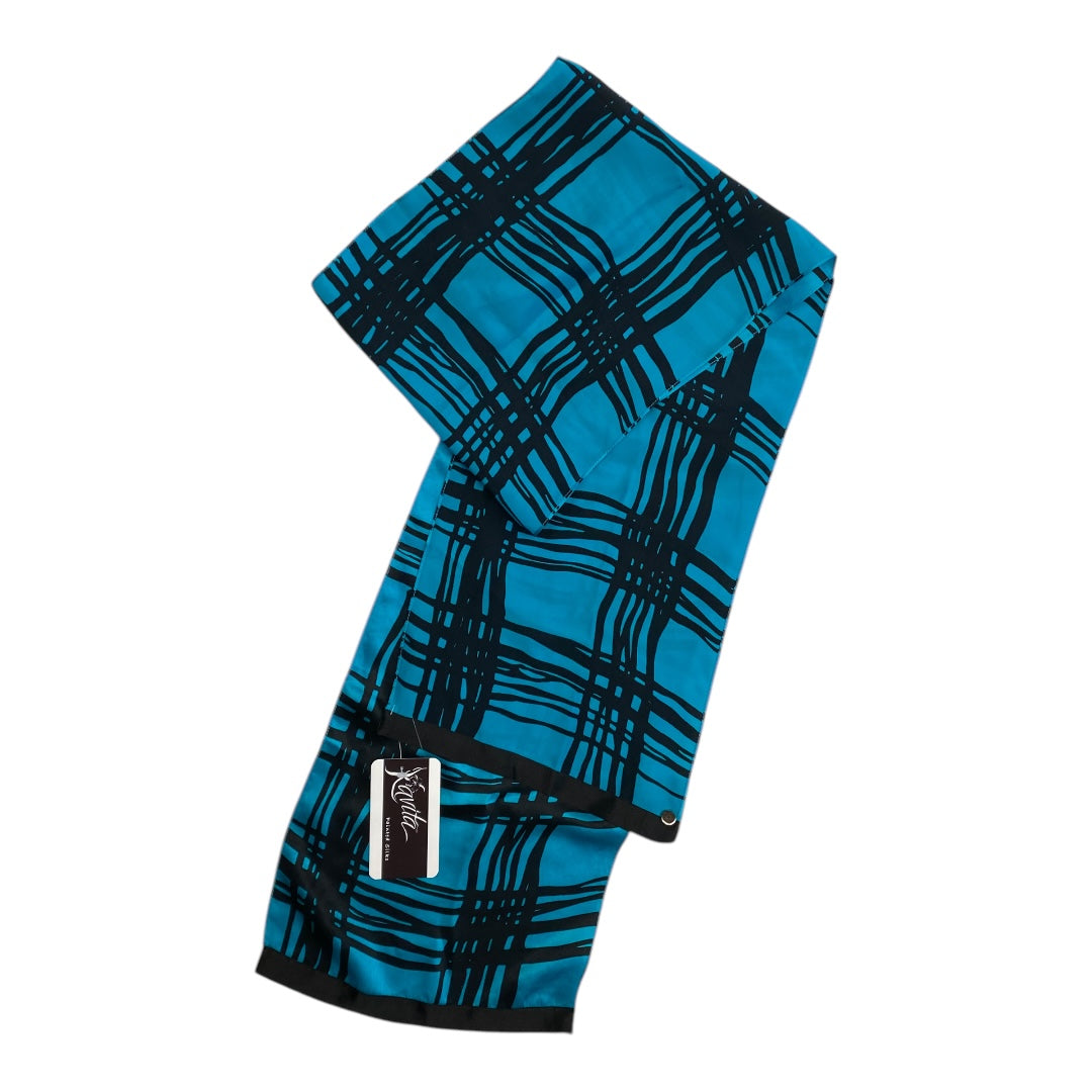 Scarf Long By Cmc In Black & Blue