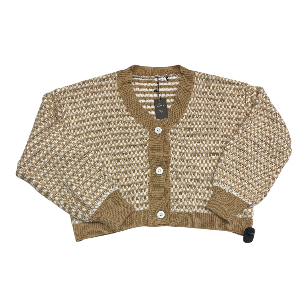 Sweater Cardigan By SOLEILA In Tan