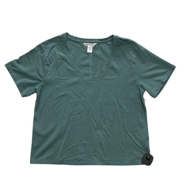 Athletic Top Ss By Athleta In Green, Size:S
