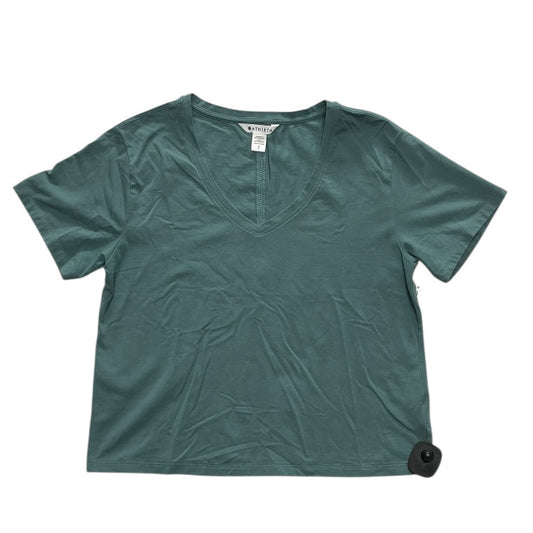 Athletic Top Ss By Athleta In Green, Size:S